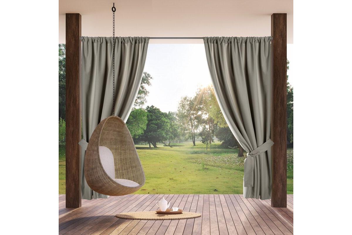 Garden vízálló kerti függöny elkötővel Cappucino 155x200 cm