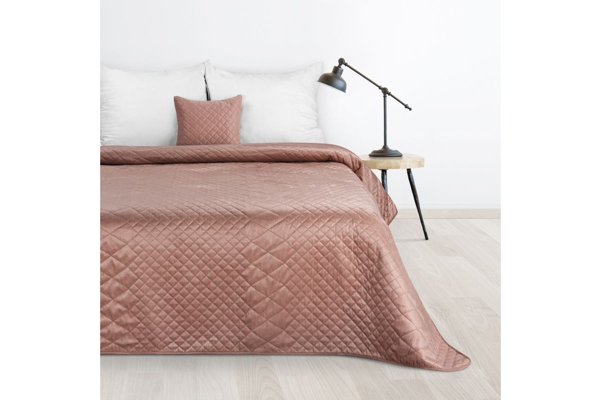 Luiz3 bársony ágytakaró Rózsaszín 170x210 cm