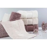 Kép 4/4 - bambo02-jacquard-torolkozo-pamut-bambusz-frottir-50-x-90-krem-hangulatkep