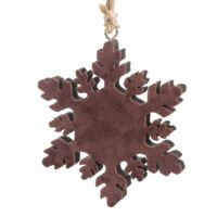 Star akasztós karácsonyfadísz Burgundi vörös 12 cm