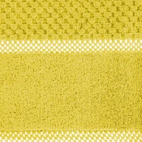 Kép 2/5 - caleb-velur-torolkozo-pamut-frottir-mustarsarga-70-x-140-cm-kozeli