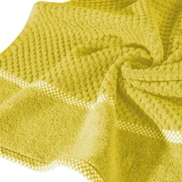 Kép 3/5 - caleb-velur-torolkozo-pamut-frottir-mustarsarga-70-x-140-cm-felgyurt