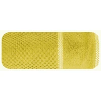 Kép 4/5 - caleb-velur-torolkozo-pamut-frottir-mustarsarga-70-x-140-cm-feltekert