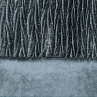 Kép 2/5 - Evelyne bársony sötétítő függöny Acélszürke 140x250 cm