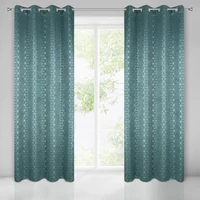 Kép 1/5 - aina-sotetito-fuggony-turkiz-ezust-135-x-250-cm