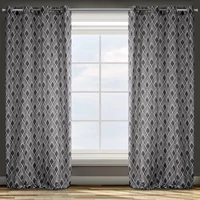 Kép 1/5 - ida-mintas-dekor-fuggony-acelszurke-140-x-250-cm