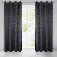 Kép 1/6 - aluvia-barsony-sotetito-fuggony-fekete-140-x-250-cm