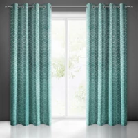 Kép 1/6 - mandi-barsony-sotetito-fuggony-turkiz-135-x-250-cm