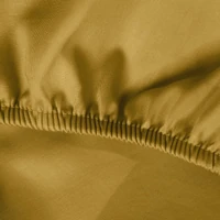 Kép 2/4 - dina-mako-szaten-gumis-lepedo-mustarsarga-100-x-200-cm-25-cm-kozeli