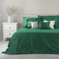 Kép 1/4 - novac-egyszinu-agynemuhuzat-sotetzold-220-x-200-cm-hangulatkep