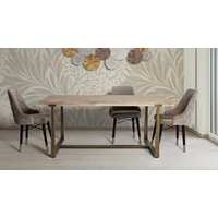 Kép 3/8 - Ankara étkezőasztal barna 180x90x78 cm 6