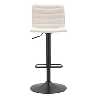 Kép 4/10 - Bárszék állítható magasságú 2db-os szett fehér 43x49.5x85.5-107 (seat 61-82.5) cm 1