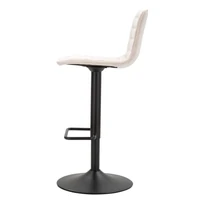 Kép 6/10 - Bárszék állítható magasságú 2db-os szett fehér 43x49.5x85.5-107 (seat 61-82.5) cm 2