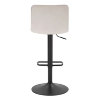 Kép 9/10 - Bárszék állítható magasságú 2db-os szett fehér 43x49.5x85.5-107 (seat 61-82.5) cm 4