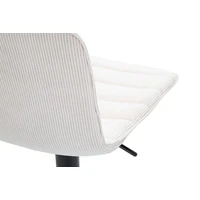 Kép 10/10 - Bárszék állítható magasságú 2db-os szett fehér 43x49.5x85.5-107 (seat 61-82.5) cm 5