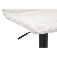 Kép 2/10 - Bárszék állítható magasságú 2db-os szett fehér 43x49.5x85.5-107 (seat 61-82.5) cm 6