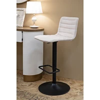 Kép 3/10 - Bárszék állítható magasságú 2db-os szett fehér 43x49.5x85.5-107 (seat 61-82.5) cm 7