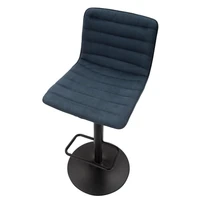 Kép 4/10 - Bárszék állítható magasságú 2db-os szett kék 43x49.5x85.5-107 (seat 61-82.5) cm 3