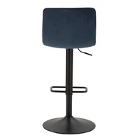 Kép 5/10 - Bárszék állítható magasságú 2db-os szett kék 43x49.5x85.5-107 (seat 61-82.5) cm 4