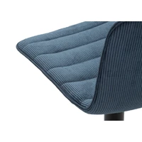 Kép 6/10 - Bárszék állítható magasságú 2db-os szett kék 43x49.5x85.5-107 (seat 61-82.5) cm 5