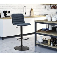 Kép 8/10 - Bárszék állítható magasságú 2db-os szett kék 43x49.5x85.5-107 (seat 61-82.5) cm 7