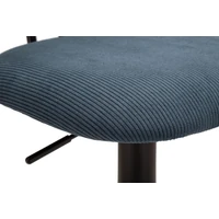 Kép 8/10 - Bárszék állítható magasságú háttámlával 2db-os szett kék/fekete 41x47,5x85-106,5 (seat 61-83) cm 5