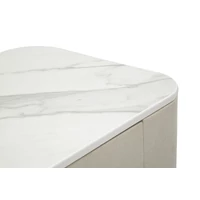 Kép 2/10 - Beauty konzolasztal 3 fiókkal krémszín/arany 100x40x80 cm 6