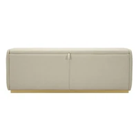 Kép 5/9 - Beauty pad tárolóval krémszín/arany 130x45x45 cm 1