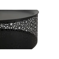 Kép 3/7 - Blacky asztal fekete/arany ø 35x50 cm