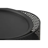 Kép 3/6 - Blacky asztal fekete/arany ø 40x65 cm