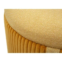 Kép 5/10 - Bolzano puff tárolóval kordbársony 2db-os szett mustársárga ø 38x38-32x28 cm