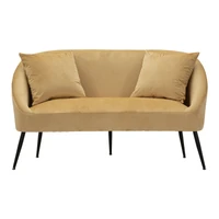 Kép 2/11 - Browy kanapé 2db párnával barna/fekete 137x69x79 cm 1