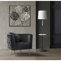 Kép 11/11 - Bukarest bársony fotel fekete 76x74x71 cm 10