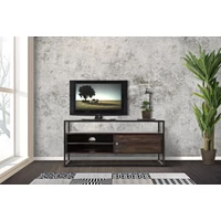 Kép 2/8 - Burn tv állvány akácfából barna/fekete 120x40x55 cm 6