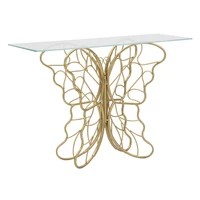 Kép 1/9 - Butterfly konzolasztal arany 110x40x76 cm