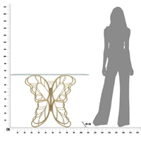 Kép 5/9 - Butterfly konzolasztal arany 110x40x76 cm 8