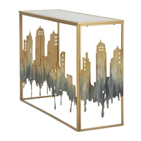 Kép 2/11 - City konzolasztal városmintás 110x38,5x81 cm 1