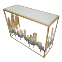 Kép 5/11 - City konzolasztal városmintás 110x38,5x81 cm 3