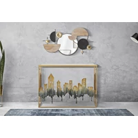 Kép 9/11 - City konzolasztal városmintás 110x38,5x81 cm 8