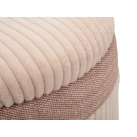 Kép 5/10 - Cortina puff tárolóval 3db-os szett rózsaszín ø 40,5x49,5-35x42-31x38 cm