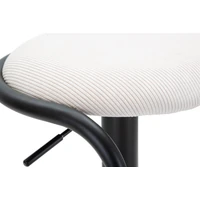 Kép 5/9 - Destiny bárszék állítható magasságú fehér/fekete ø 41x61-83 cm