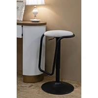 Kép 7/9 - Destiny bárszék állítható magasságú fehér/fekete ø 41x61-83 cm