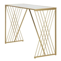 Kép 7/10 - Easy konzolasztal art deco stílusban arany 120x40x80 cm 2