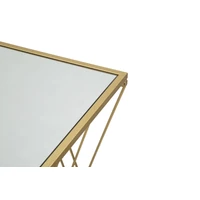 Kép 2/10 - Easy konzolasztal art deco stílusban arany 120x40x80 cm 6