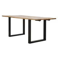 Kép 4/11 - Edge étkezőasztal fém lábakkal mangófából 180x90x77 - teljes hossz 280 cm 3