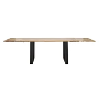 Kép 7/11 - Edge étkezőasztal fém lábakkal mangófából 180x90x77 - teljes hossz 280 cm 5