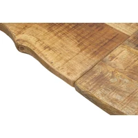 Kép 8/11 - Edge étkezőasztal fém lábakkal mangófából 180x90x77 - teljes hossz 280 cm 7