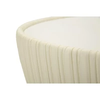 Kép 6/8 - Elge dohányzóasztal krémszín/arany/fehér ø 71x38 cm