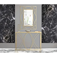 Kép 8/8 - Exy konzolasztal tükrös arany 120x40x80 cm 5