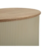 Kép 10/10 - Frankfurti dohányzóasztal 2db-os szett krémszín 87X53X32-50X35X28 cm 5